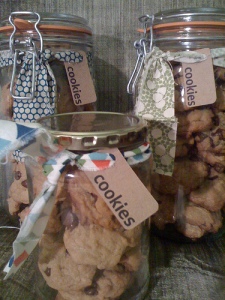 "cookie jar labels close up" by Jeff Jacobson-Swartfager